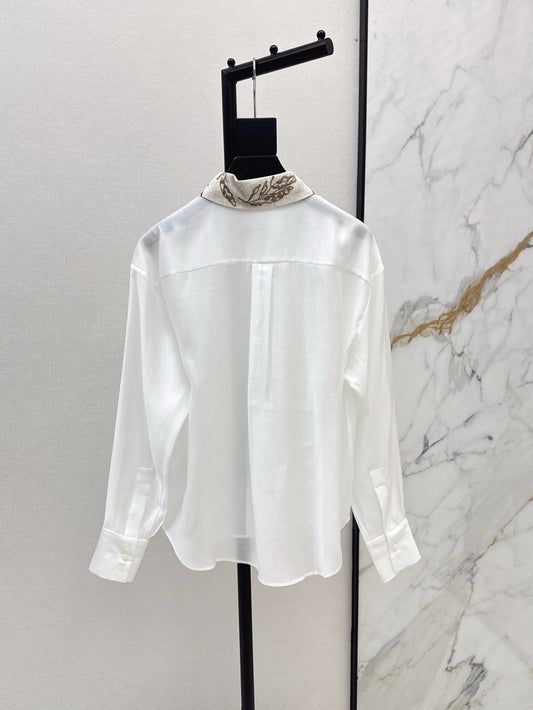 bru 25ss embroidered shirt