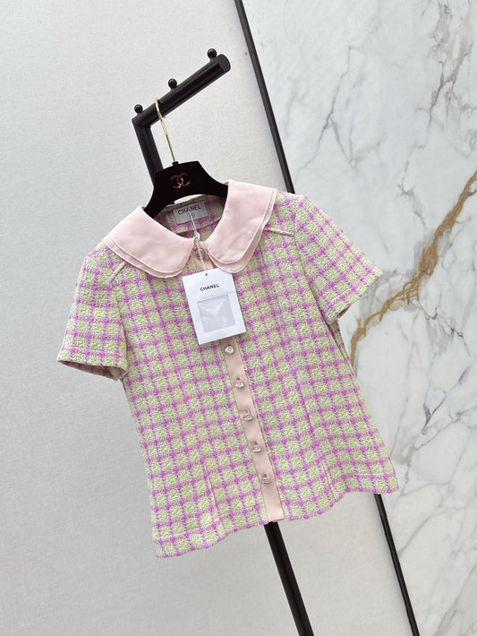 Chan 25ss woven crop jacket