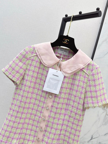 Chan 25ss woven crop jacket