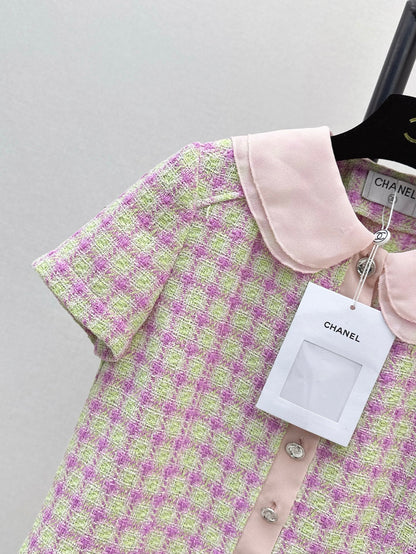 Chan 25ss woven crop jacket