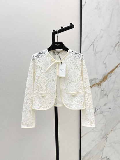 Celi 25ss lace hollow jacket