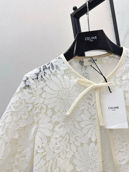 Celi 25ss lace hollow jacket