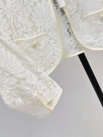 Celi 25ss lace hollow jacket