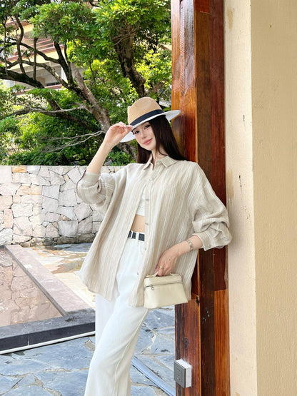 Loe 25ss linen shirt