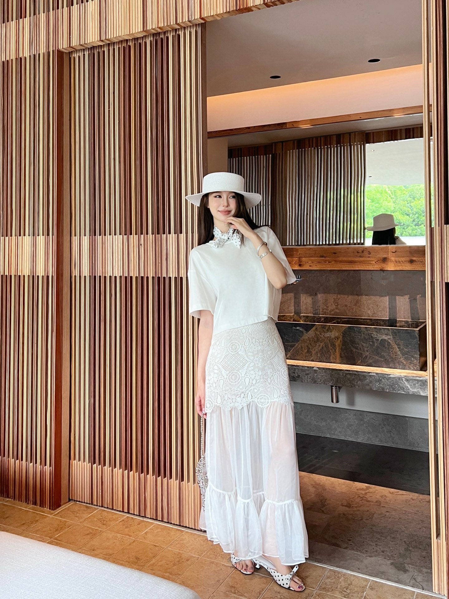 Mi 25ss lace skirt