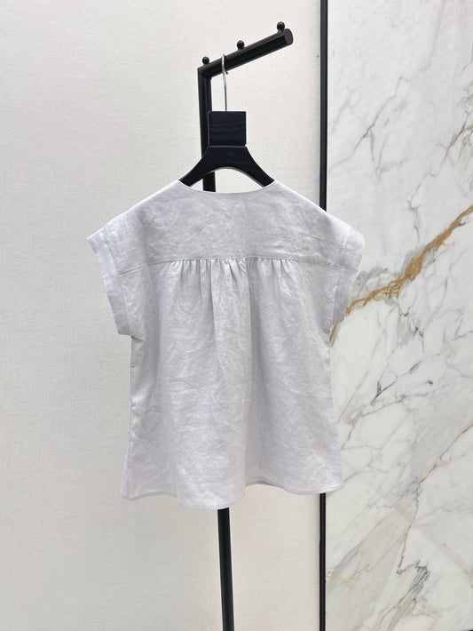 Loro 25ss linen vest