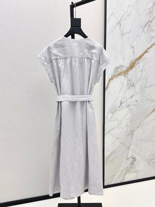 Loro 25ss sleeveless linen dress