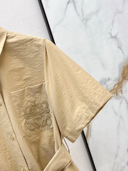 Loe 25ss embroidered dress