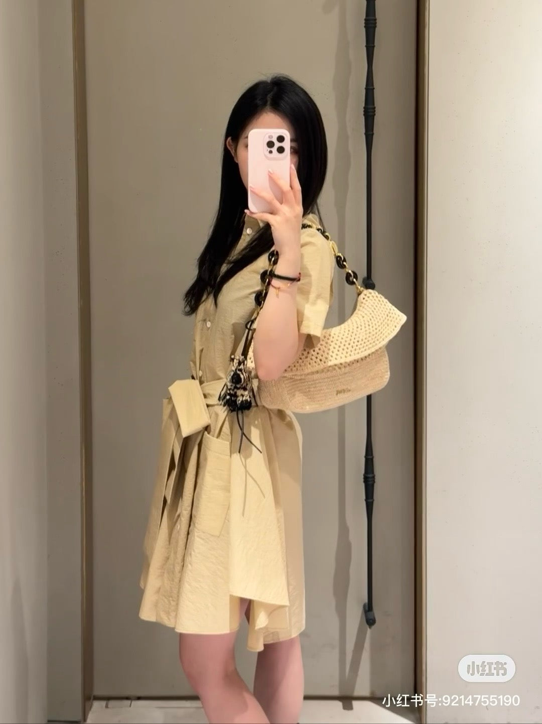 Loe 25ss embroidered dress
