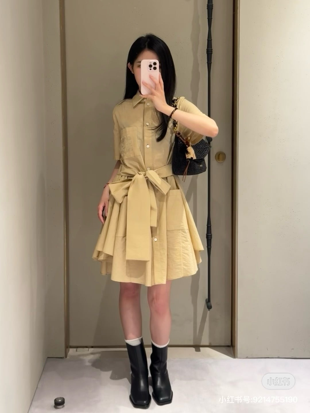 Loe 25ss embroidered dress