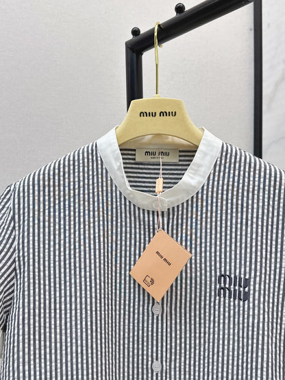 Miu 25ss embroidered shirt