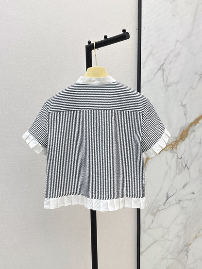 Miu 25ss embroidered shirt