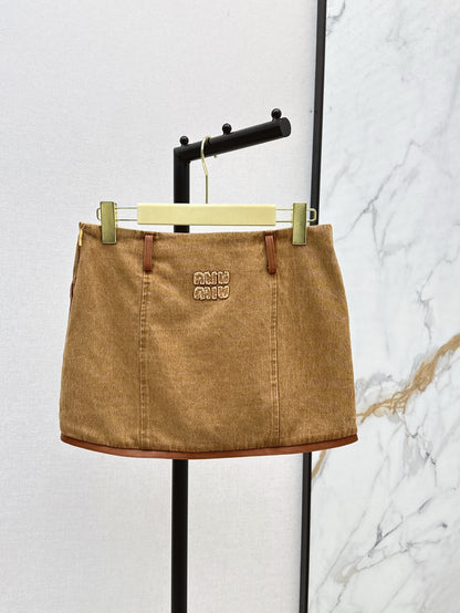 Miu 25ss denim skirt