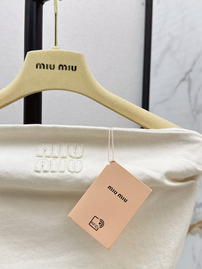 Miu 25ss denim tube top
