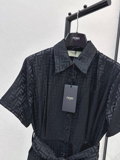 Fen 25ss jacquard dress