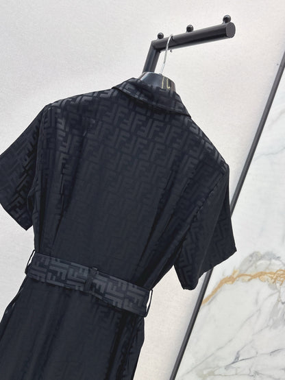 Fen 25ss jacquard dress