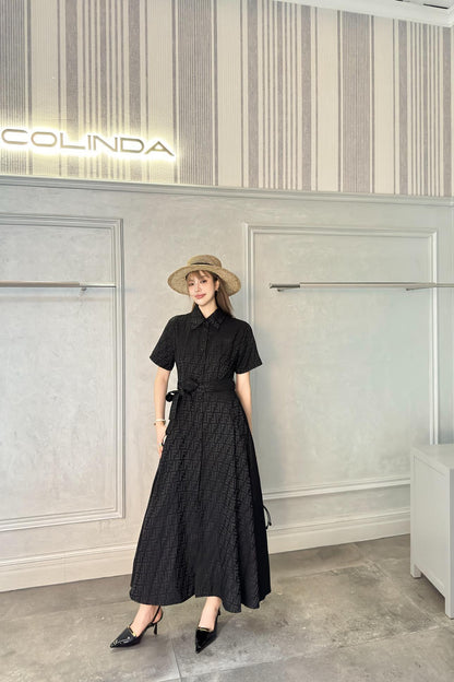Fen 25ss jacquard dress