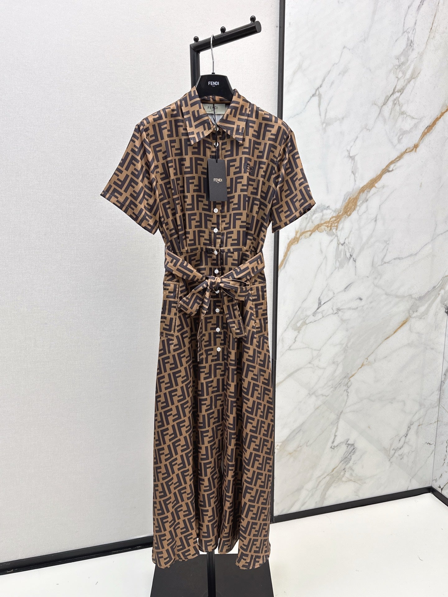 Fen 25ss jacquard dress