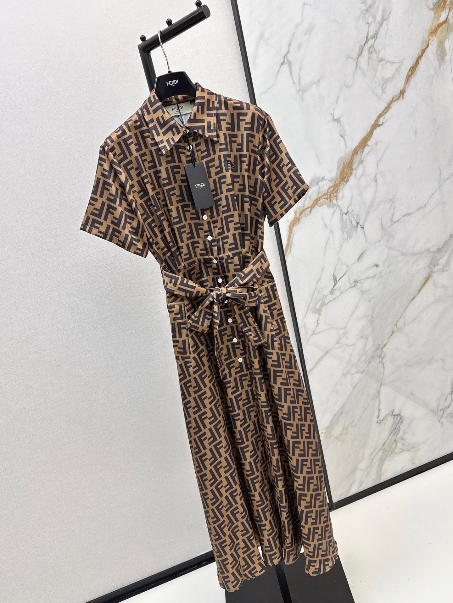 Fen 25ss jacquard dress