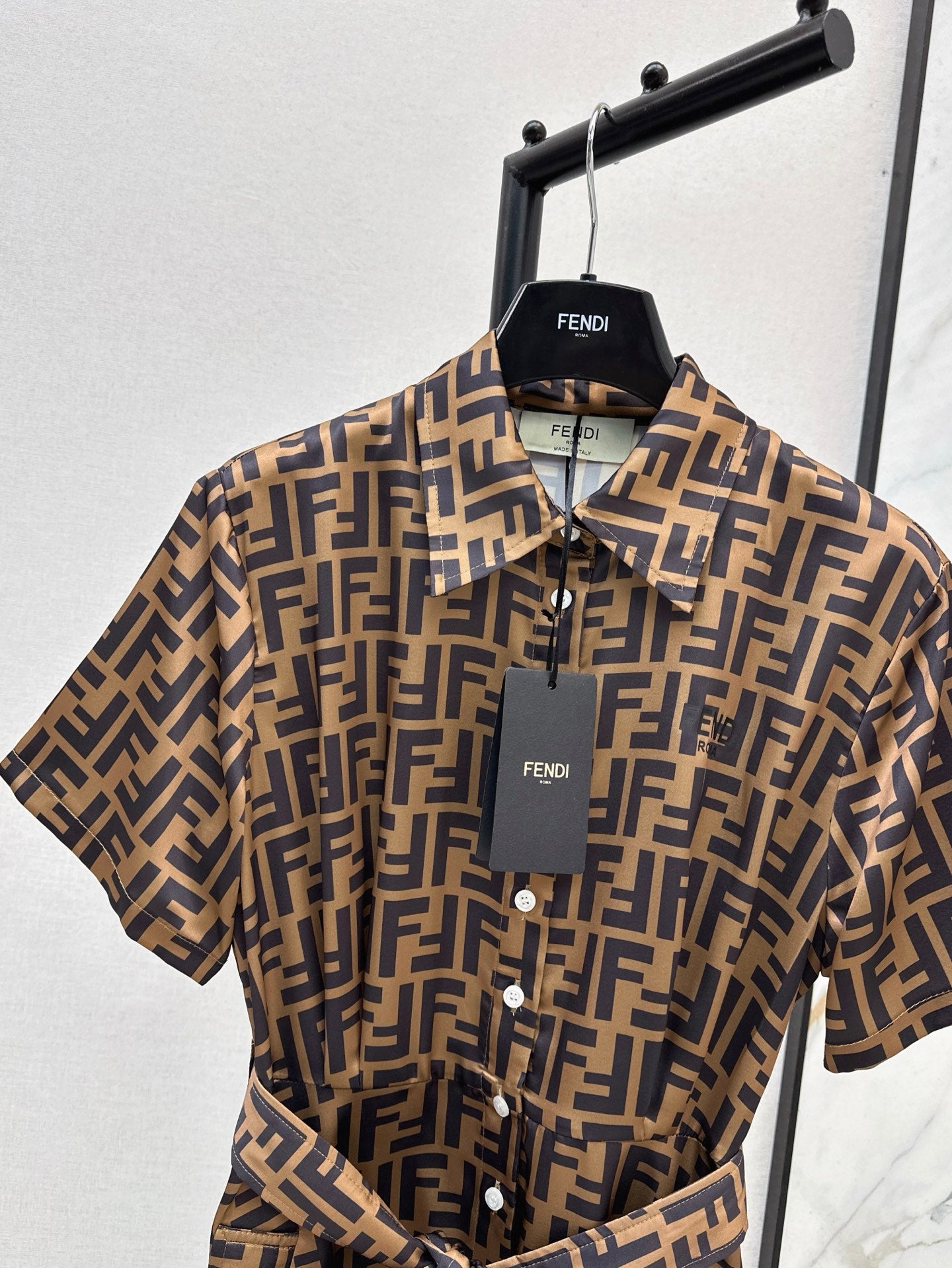 Fen 25ss jacquard dress