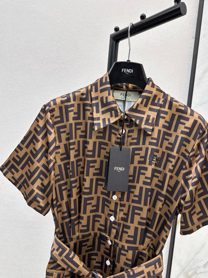 Fen 25ss jacquard dress