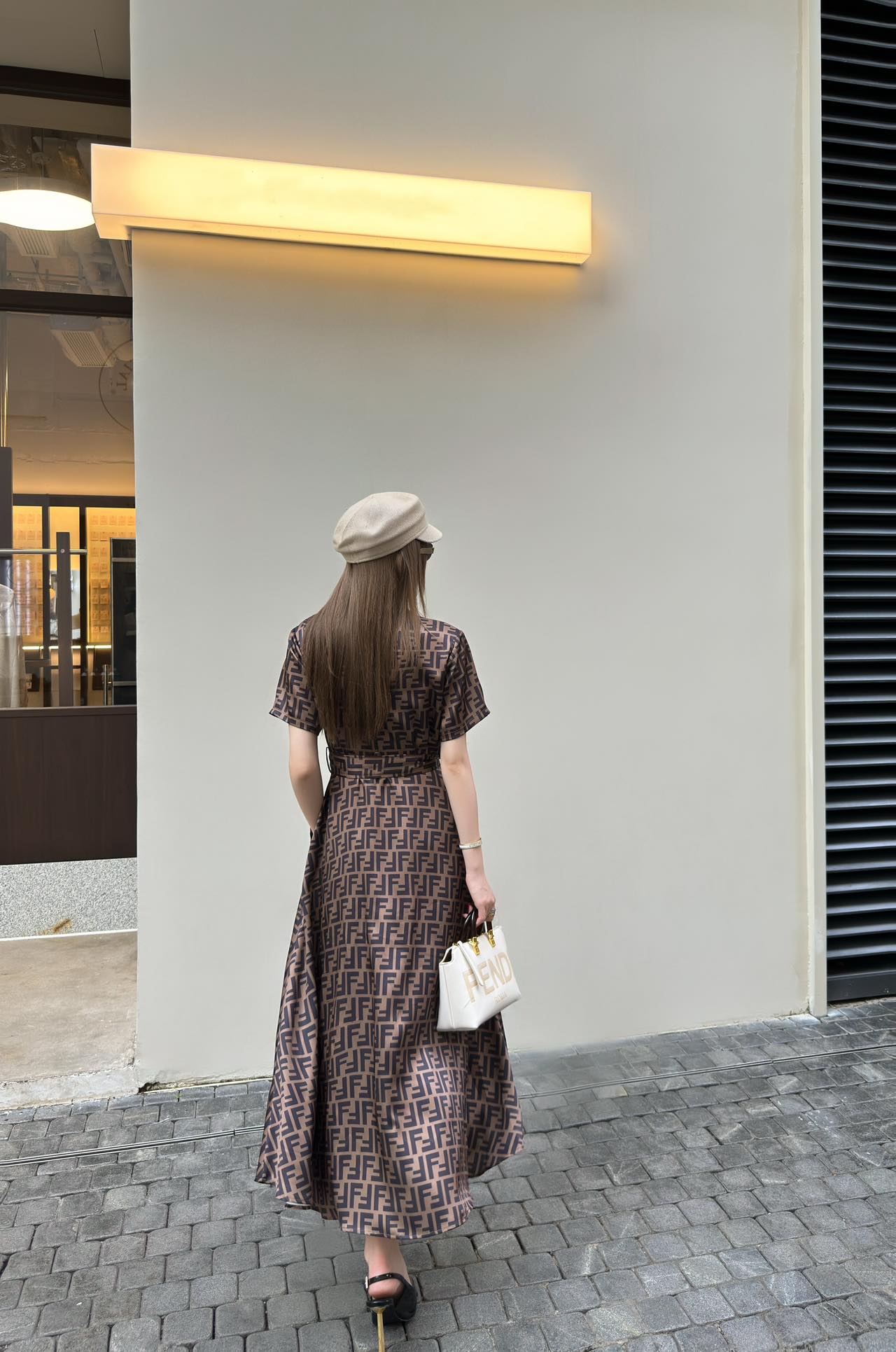 Fen 25ss jacquard dress