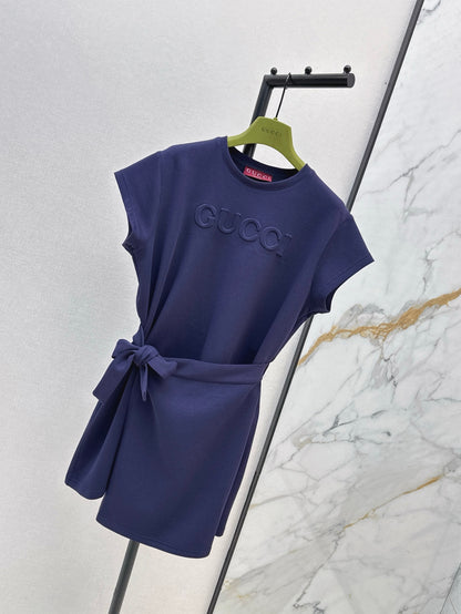 Guc 25ss embossed dress