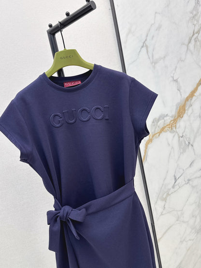 Guc 25ss embossed dress
