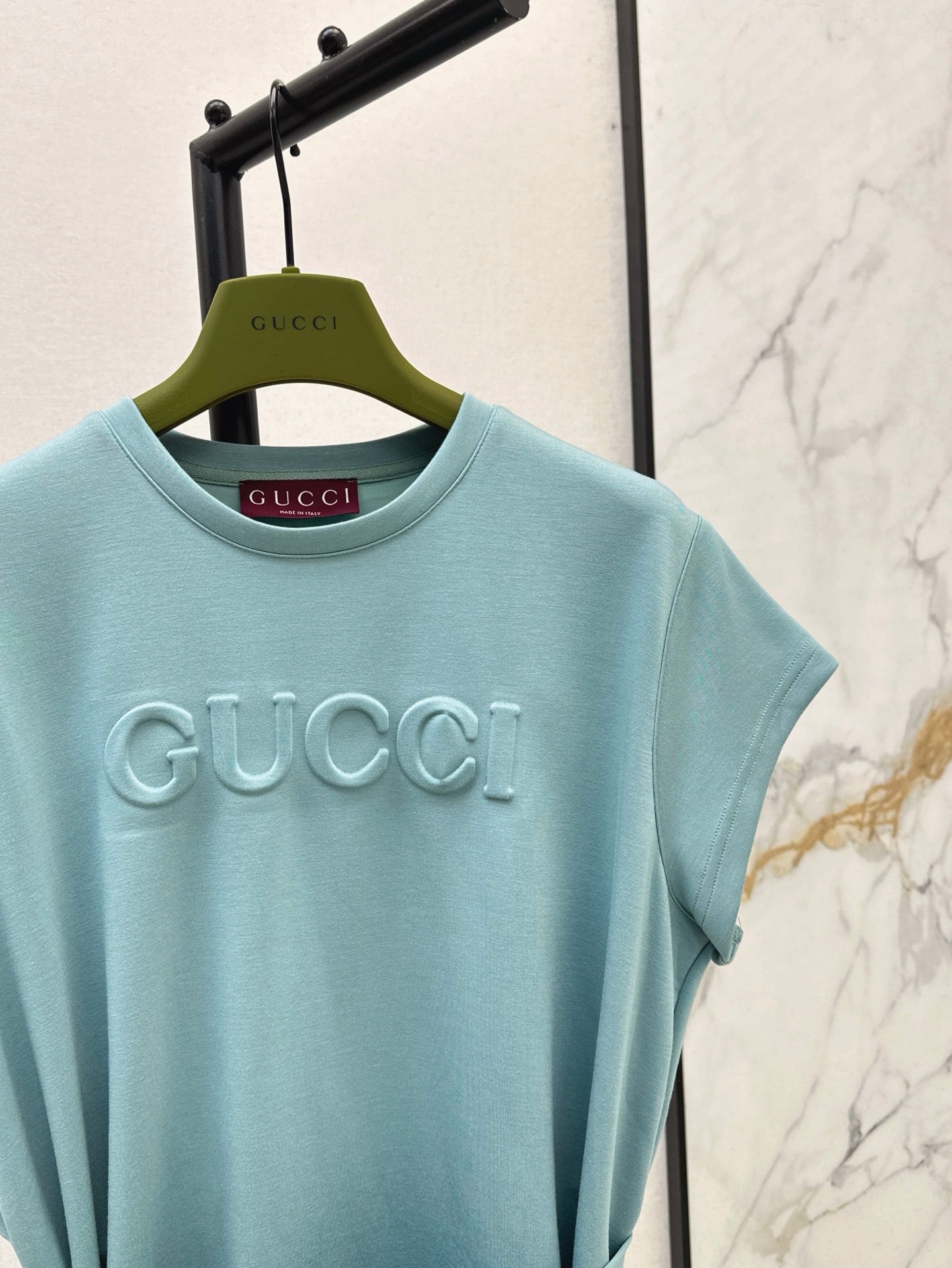 Guc 25ss embossed dress