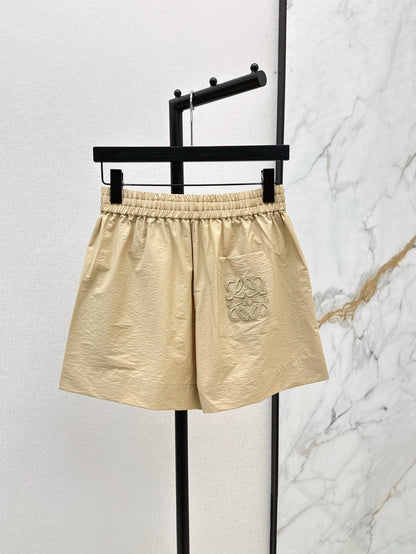 Loe 25ss embroidered short