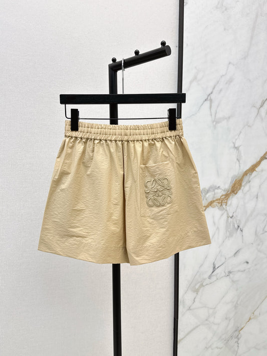Loe 25ss embroidered short