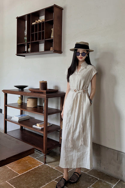 Loro 25ss linen dress