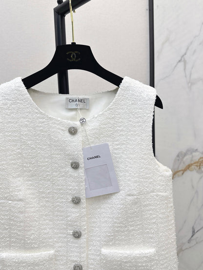 Chan 25ss woven vest