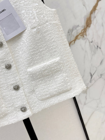 Chan 25ss woven vest