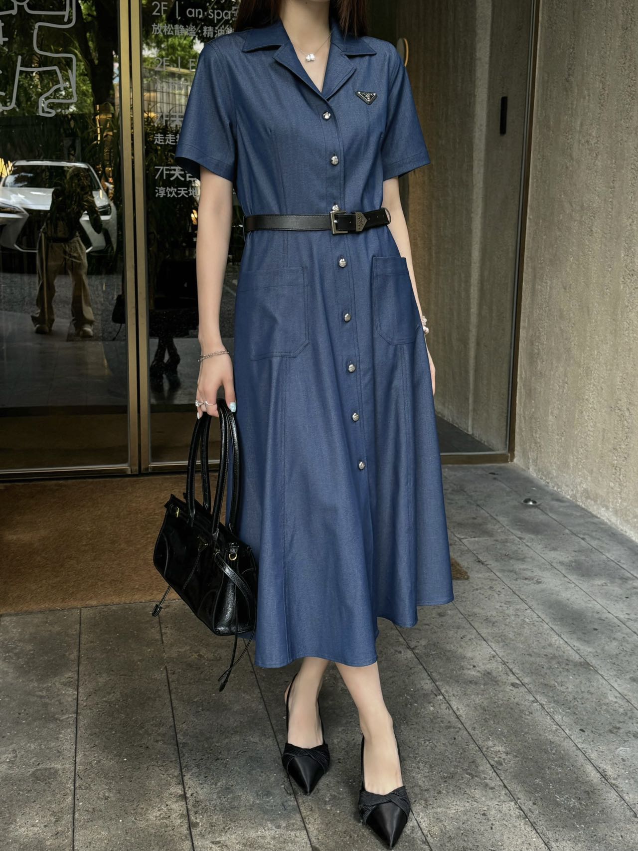 Pra 25ss denim dress