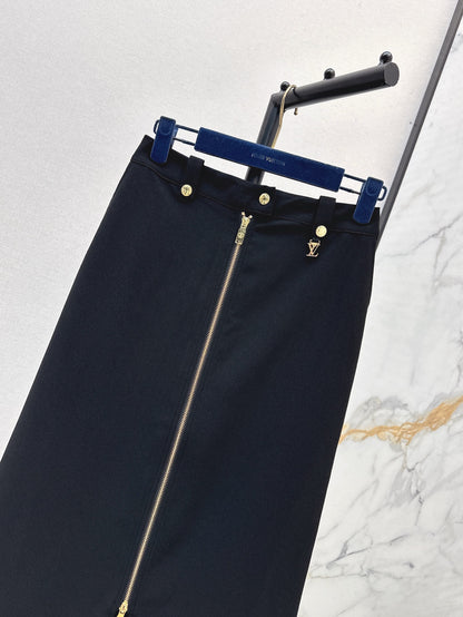 Louis 25ss zipper skirt