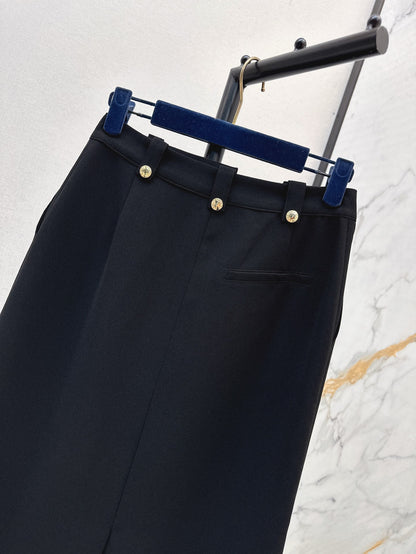 Louis 25ss zipper skirt