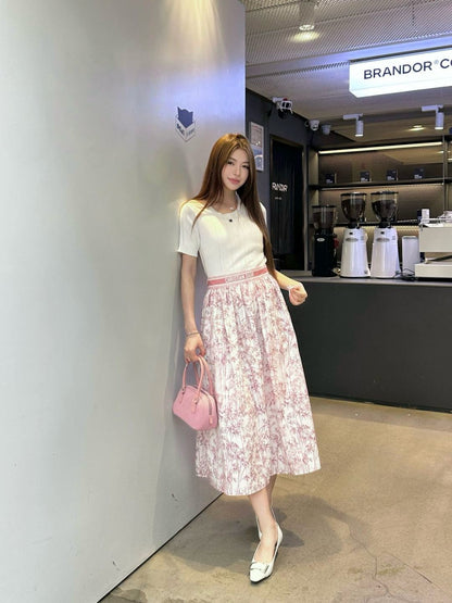 CD 25SS print skirt