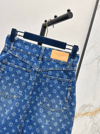 Louis 25ss denim skirt
