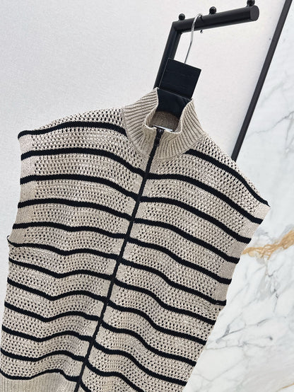 Bottega 25ss Linen hollow vest