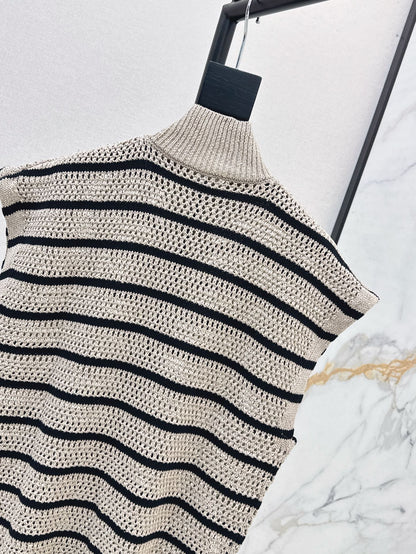 Bottega 25ss Linen hollow vest