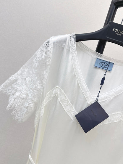 Pra 25ss satin lace dress