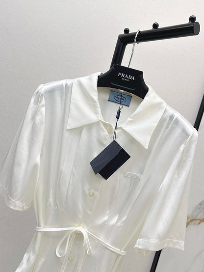 Pra 25ss satin shirt