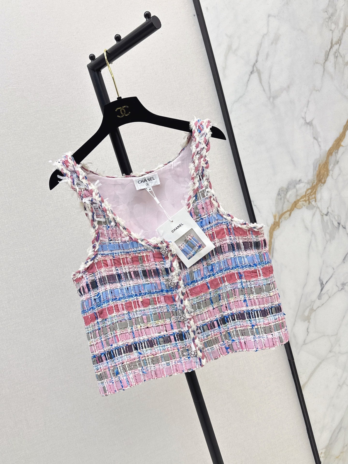 Chan 25ss woven vest