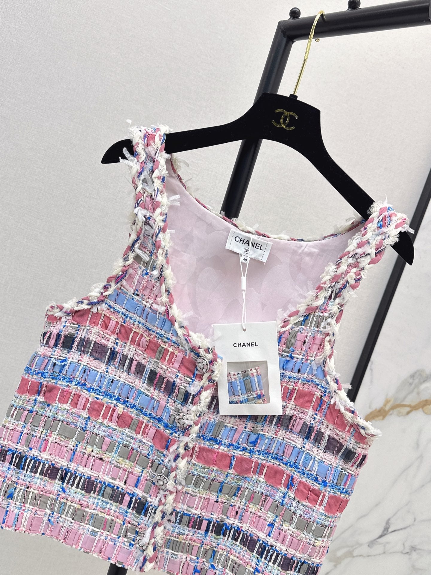 Chan 25ss woven vest