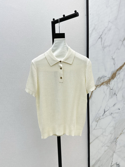 Loro 25ss knit polo shirt