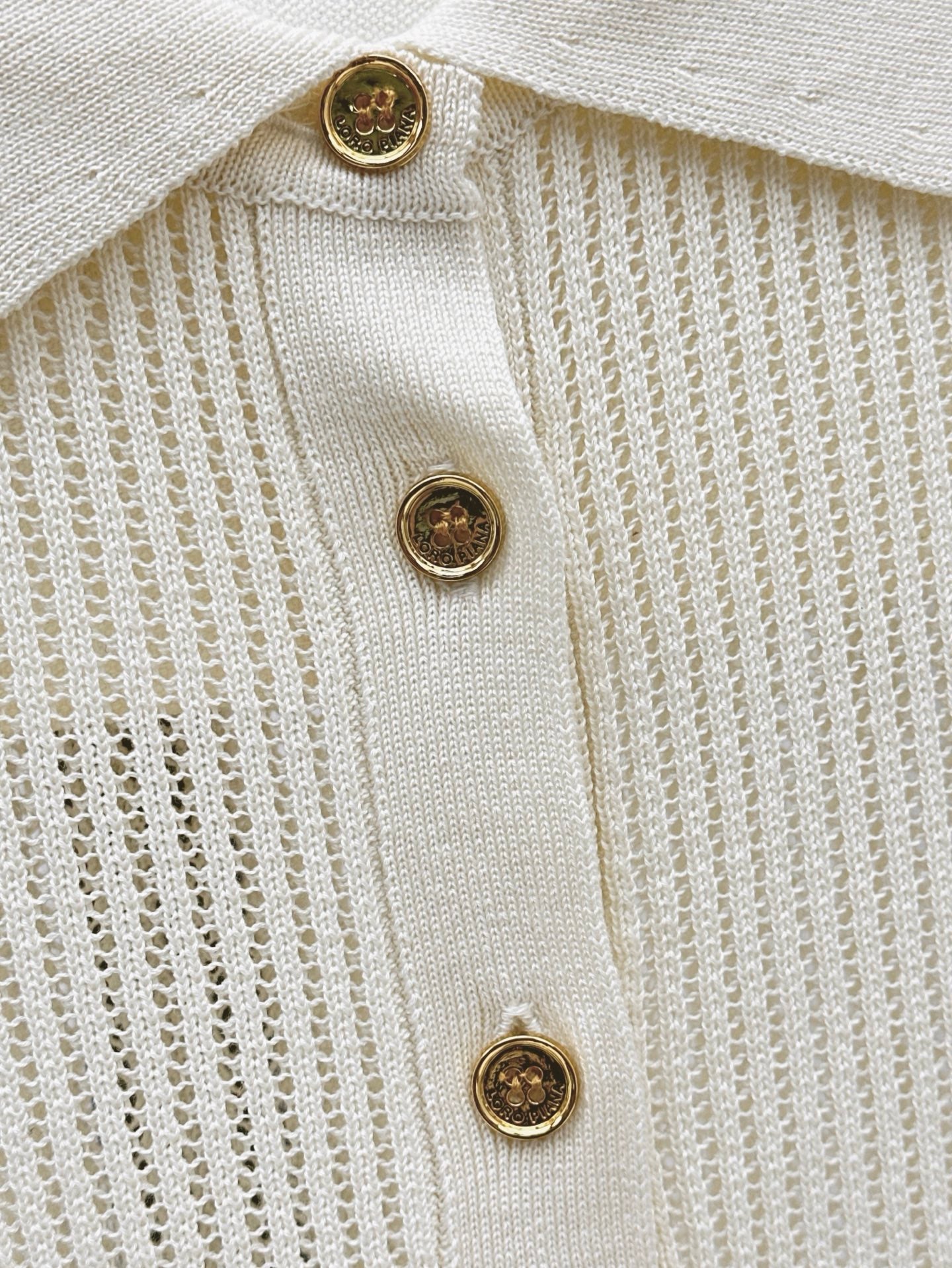 Loro 25ss knit polo shirt