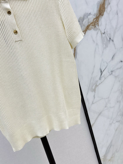Loro 25ss knit polo shirt