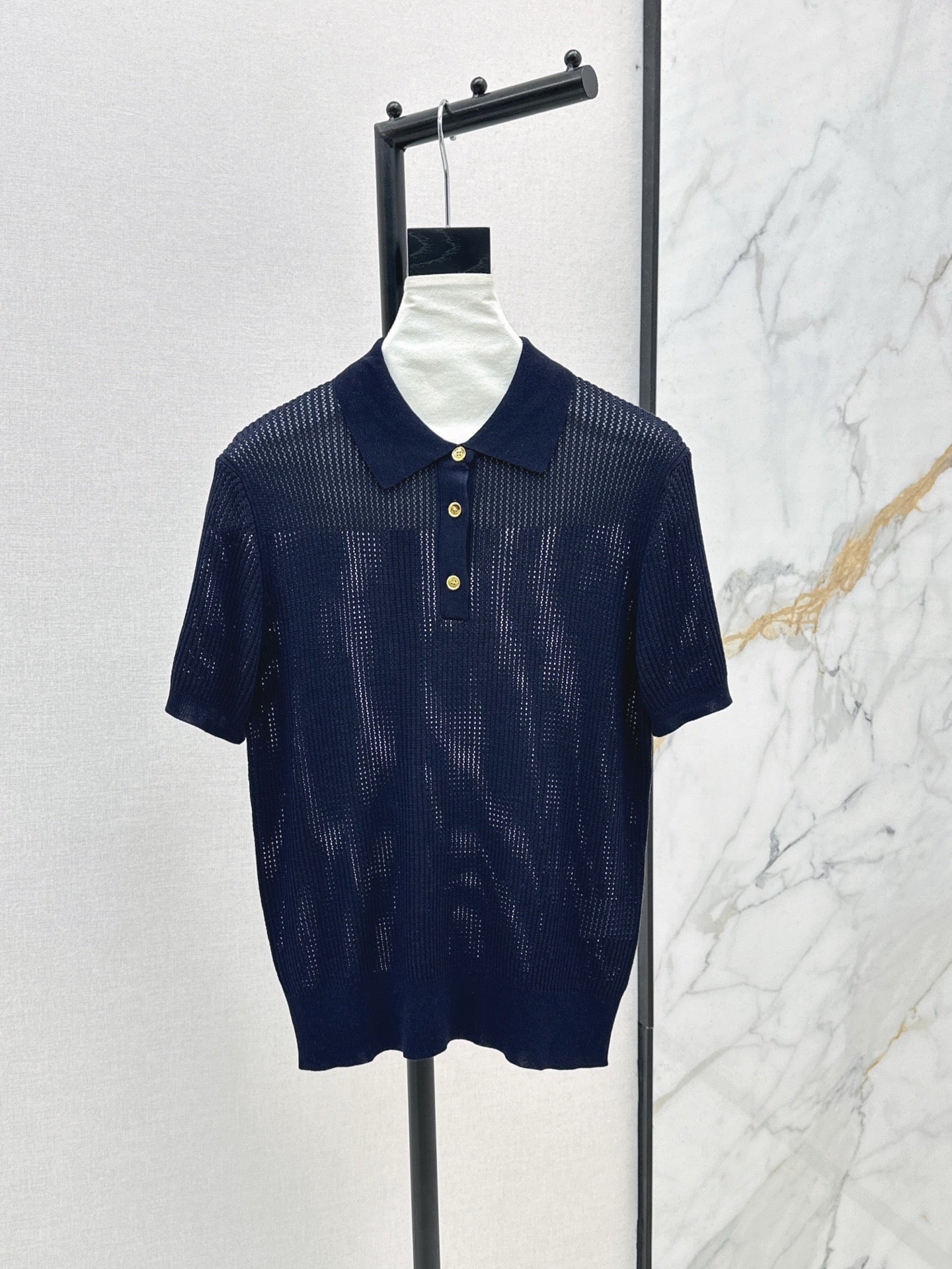 Loro 25ss knit polo shirt