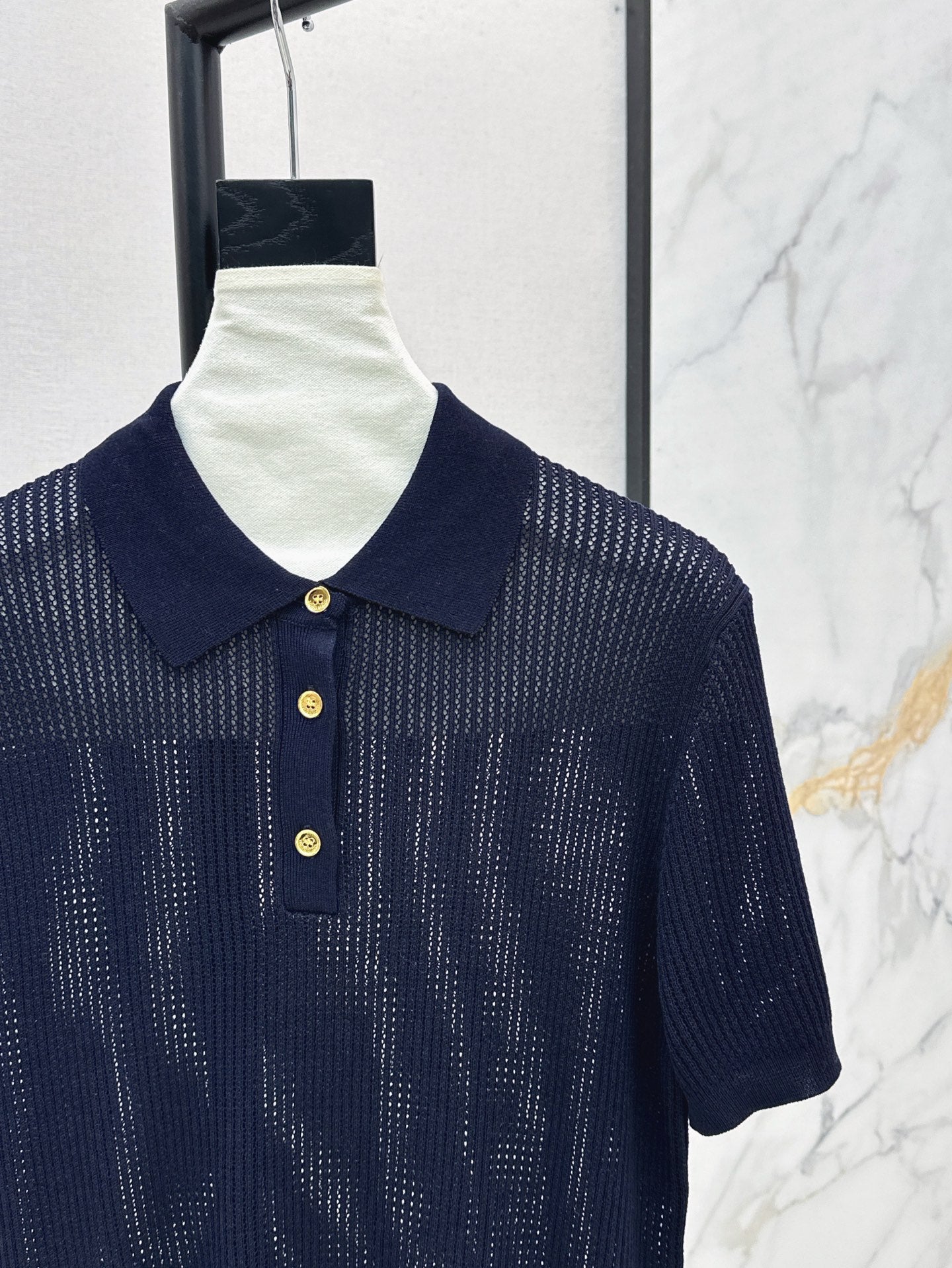 Loro 25ss knit polo shirt